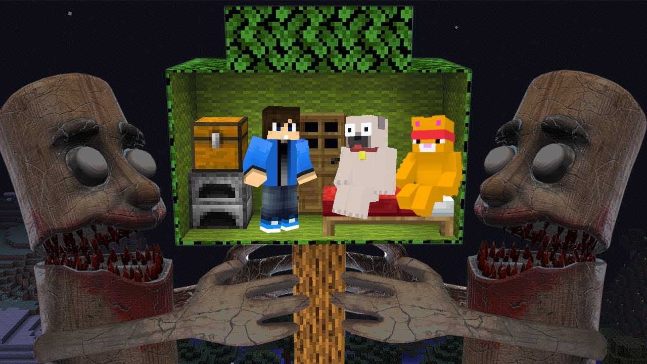 REJTETT FA HÁZ vs IJESZTŐ BRAINROT TÁMADÁS A MINECRAFTBAN!