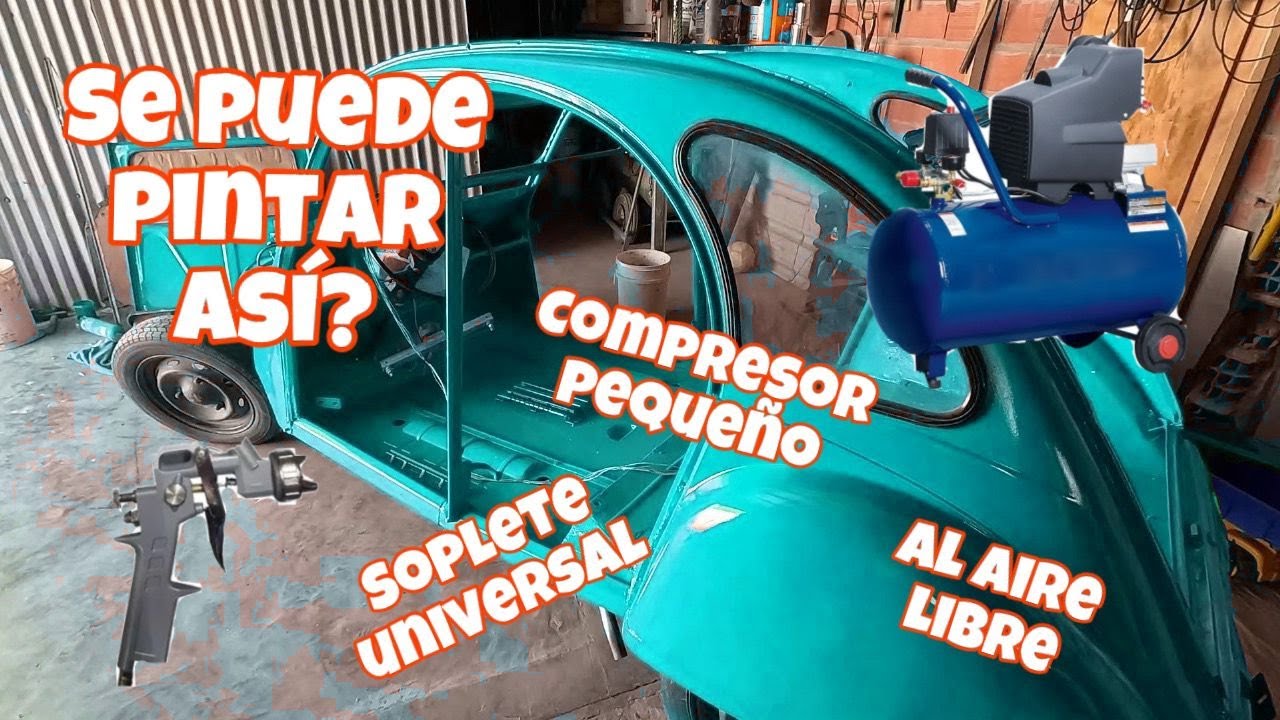 Poliuretano sin Barniz? Compresor chico, soplete universal, pintor amateur y al aire libre! IES 3CV