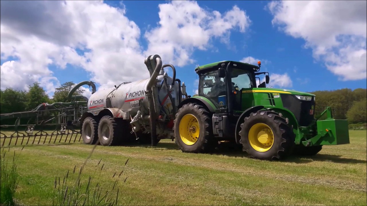 John Deere 7230R - Evrard &agrave; l'&eacute;pandage de lisier I New Pichon I