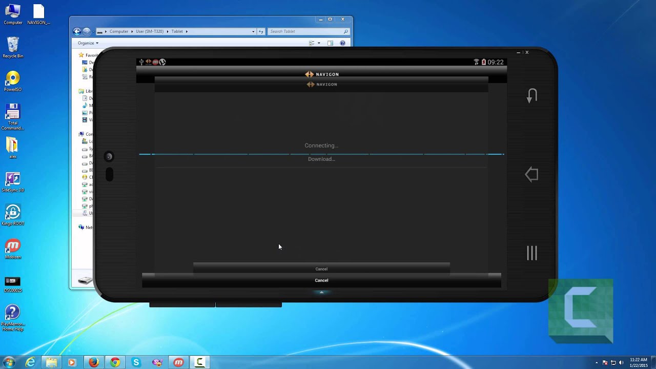 How to install navigon on Samsung galaxy Tab