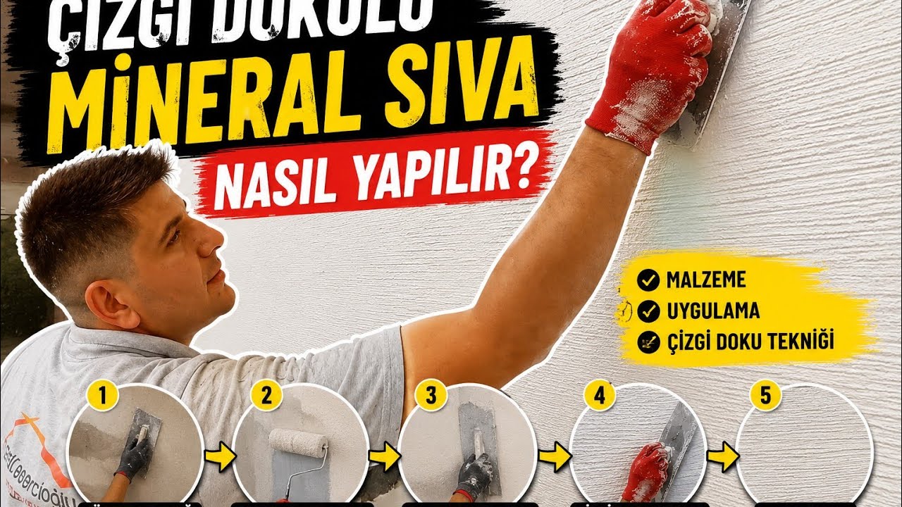 ÇİZGİ DOKULU DEKORATİF SIVA NASIL YAPILIR?