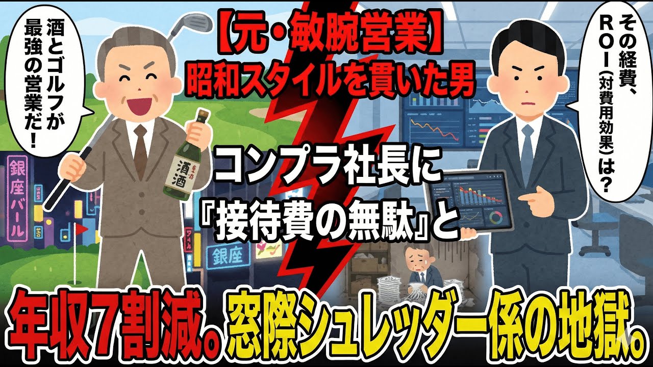 【時代遅れ】接待ゴルフ自慢の昭和営業、無能扱いされて窓際になった末路【2ch仕事スレ・ゆっくり解説】