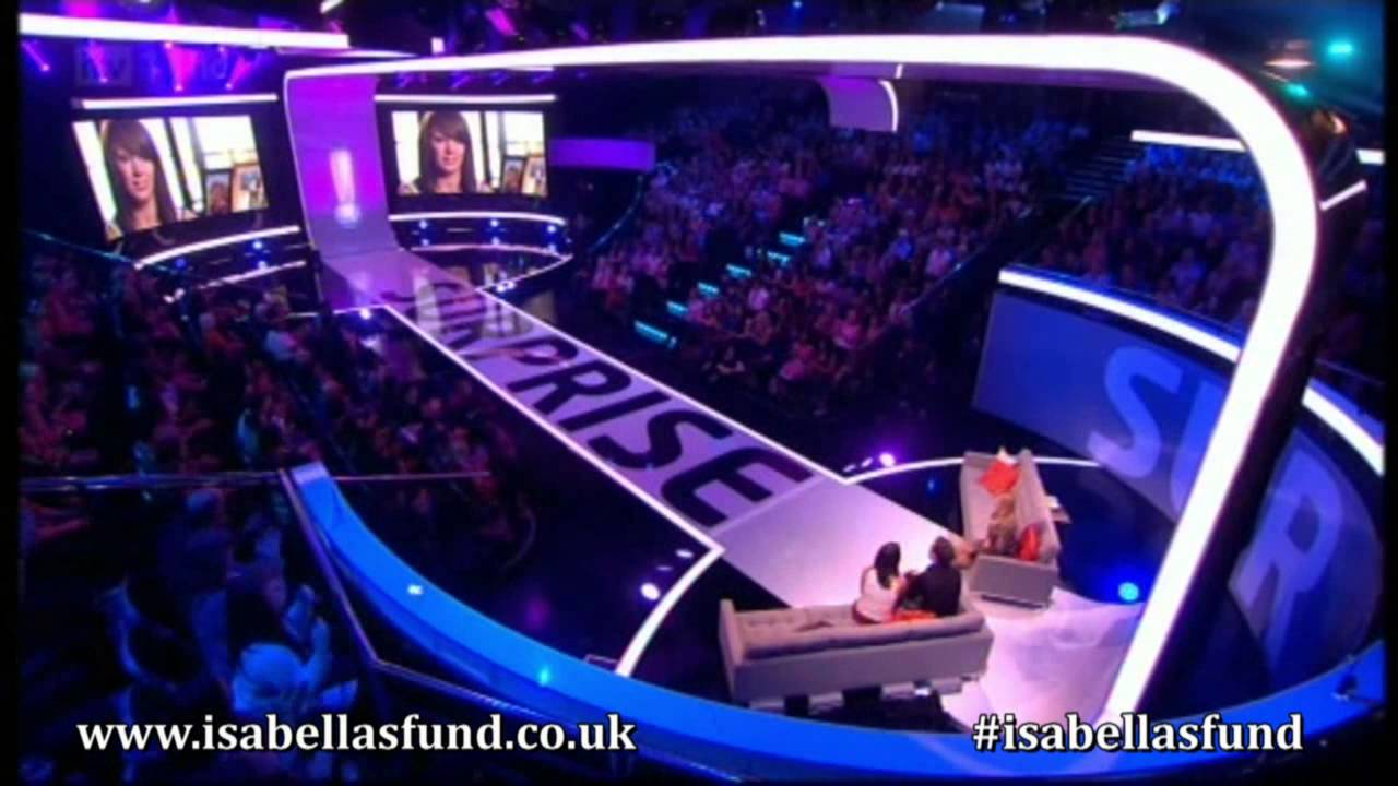 Tony, Christine & Isabella on  Surprise Surprise  25th November 2012
