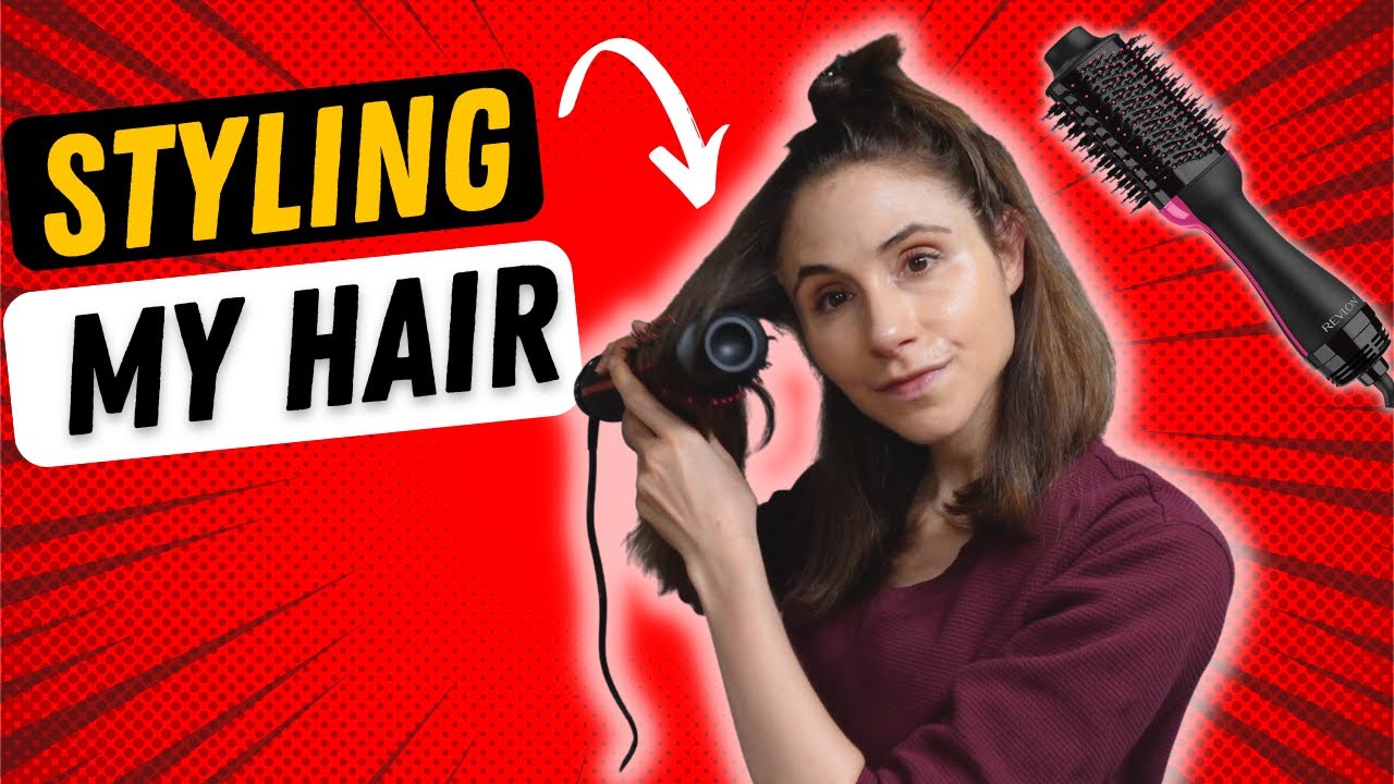 How I use the Revlon One Step Volumizer 🛍🎄Christmas at The Galleria Mall