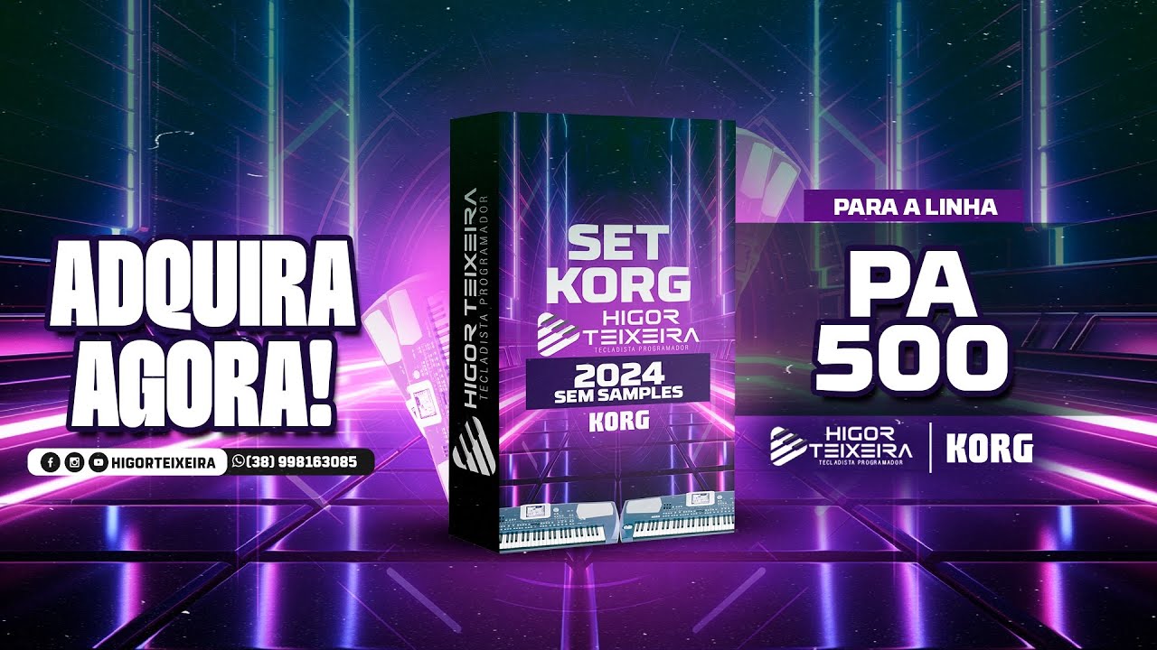 🎹 SET KORG  PA- 500 HIGOR TEIXEIRA 2024