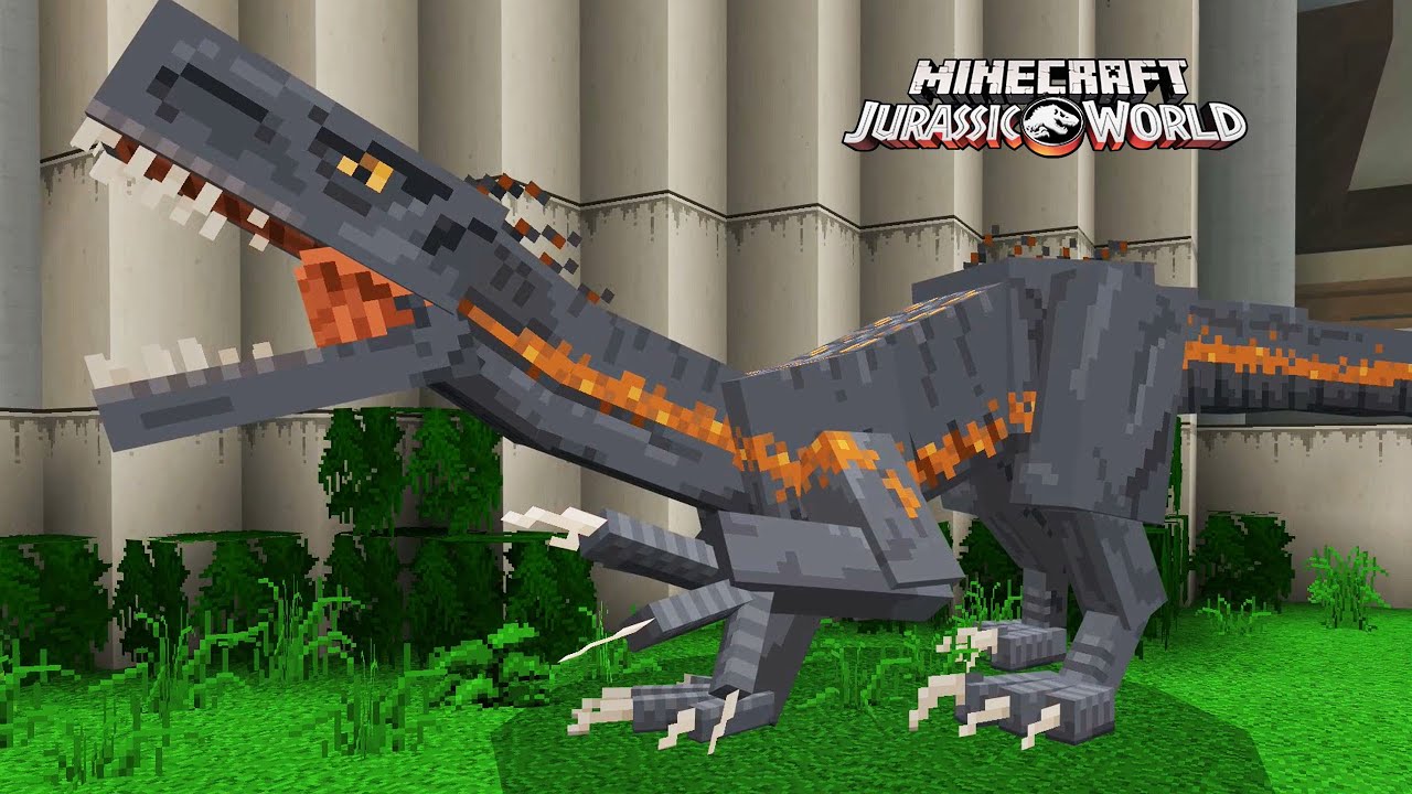 HE CREADO AL DINOSAURIO SUPERHIBRIDO INDORAPTOR DINOSAURIO DEFINITIVO! JURASSIC WORLD DLC Minecraft