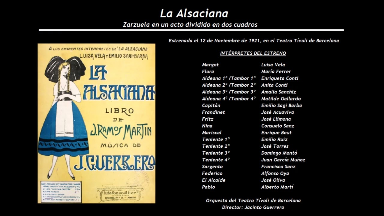 La Alsaciana - Romanza de Margot 'Viva mi Alsacia' (1954) Pilar Lorengar