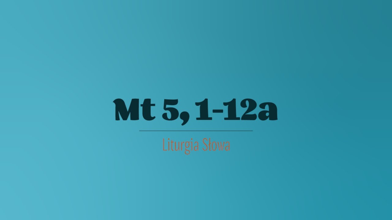 #Ewangelia | 1 listopada 2025 | Wszystkich Świętych