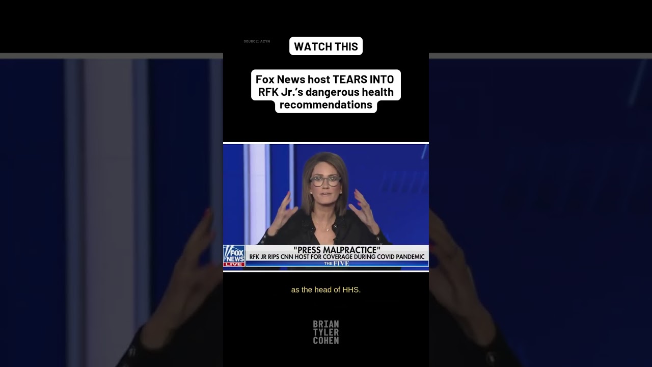 Fox News host TEARS INTO RFK Jr.&rsquo;s dangerous health recommendations