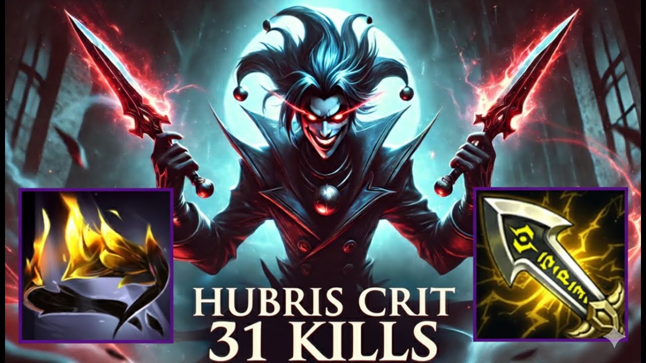 31 Kills Hubris Crit Shaco - S15 Ranked [League of Legends] Full Gameplay - Infernal Shaco