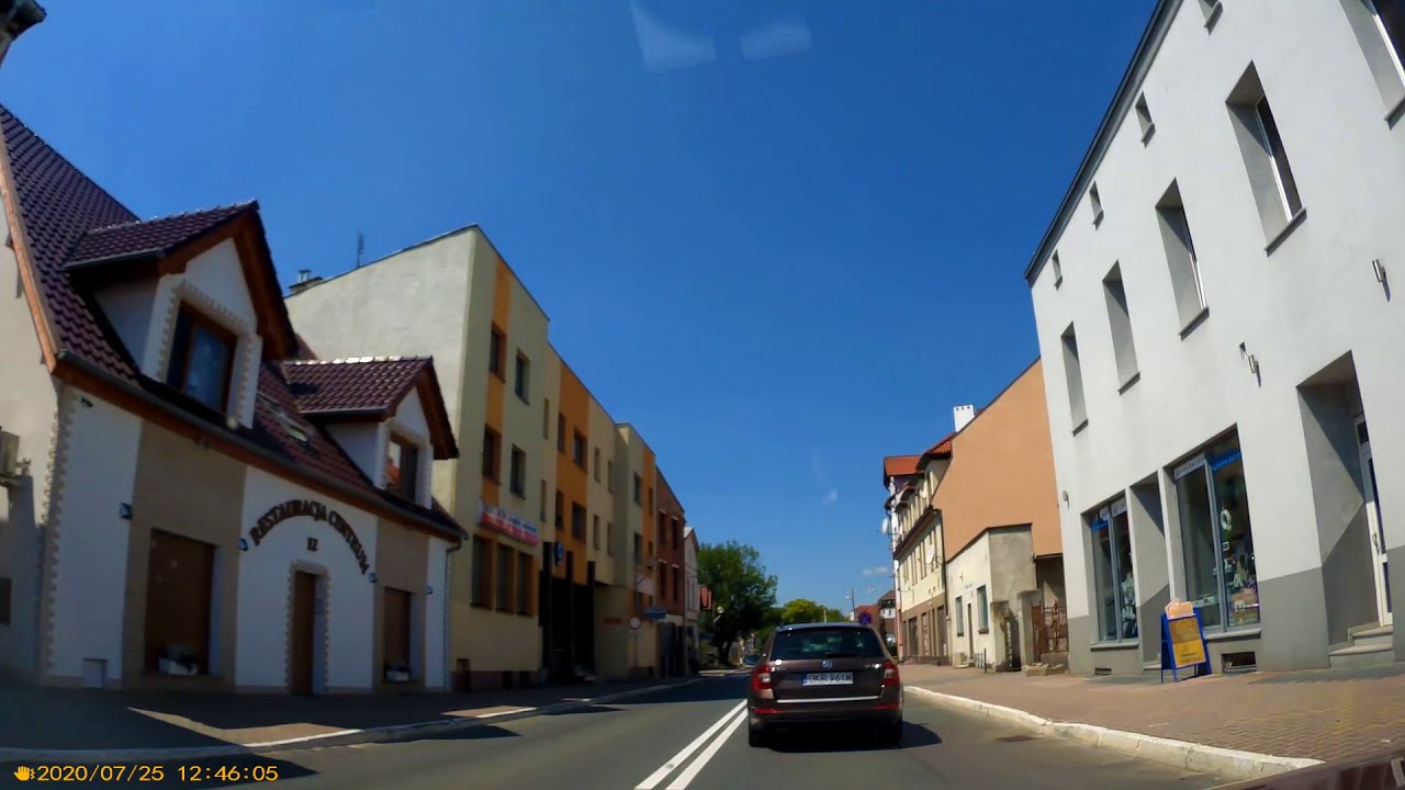 Jedziemy autem przez GOGOLIN 25 07 2020 r