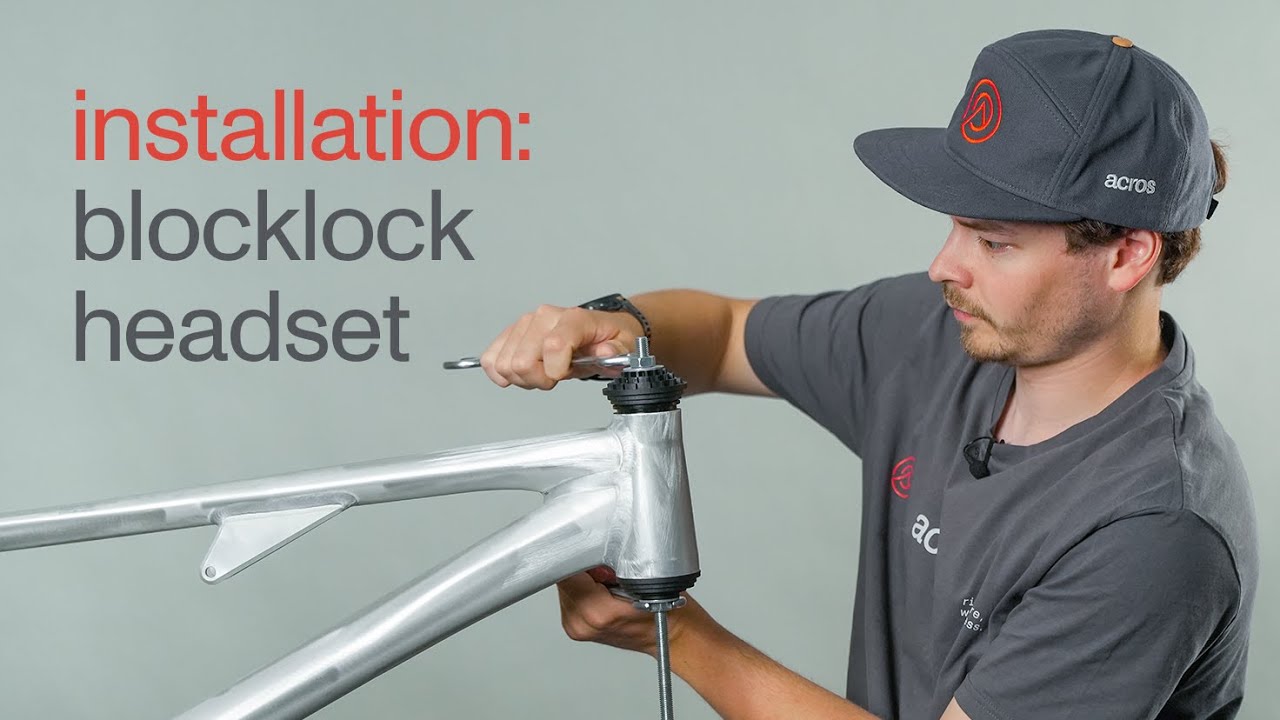 einbau blocklock steuersatz unterteil