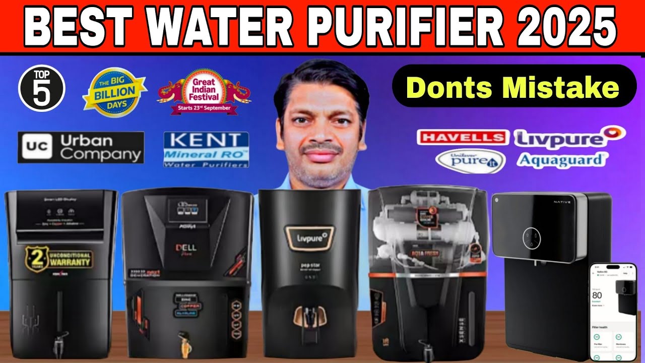 Best  Water Purifiers For Home 🔥 Best RO + UV + UF Water Purifier In 2025 India 