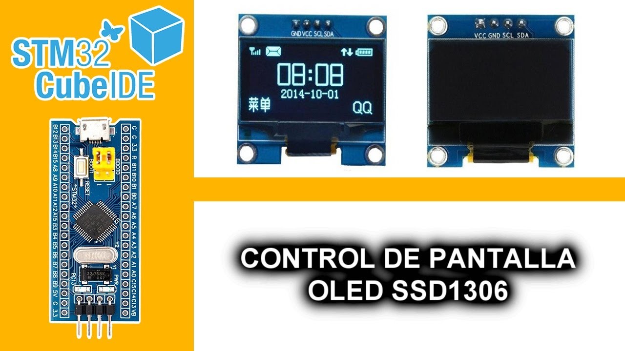 31.- CONTROL DE PANTALLA OLED SSD1306 - CURSO MICROCONTROLADORES ARM EN C