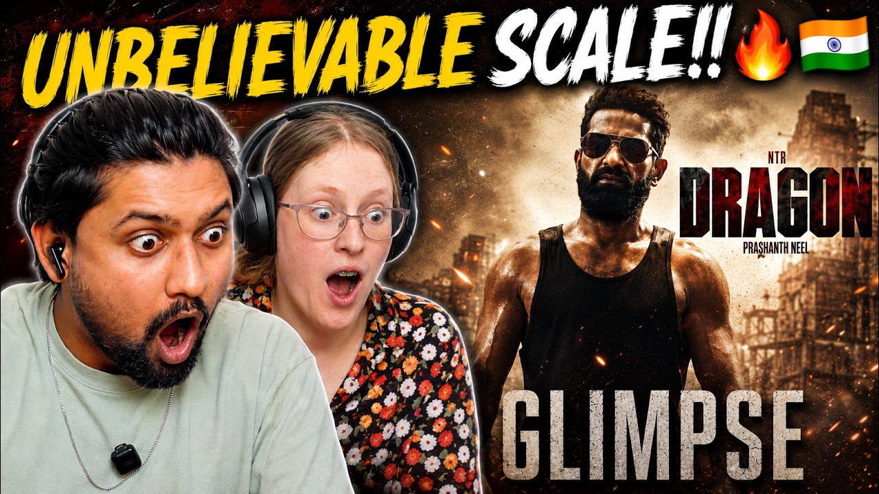 MIND = BLOWN! 💥 Foreigner Reacts to DRAGON Glimpse |  Jr NTR & Prashanth Neel