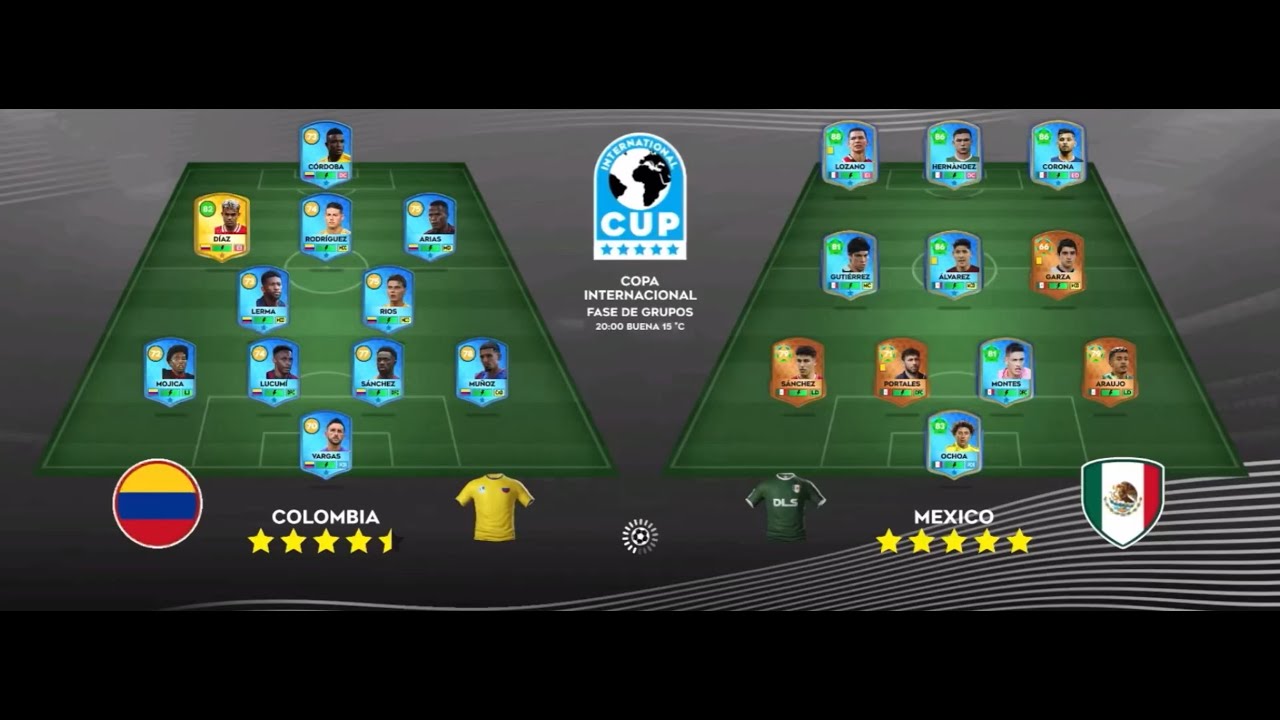 DLS 25 // Copa Internacional // 🇲🇽Mexico VS Colombia🇨🇴