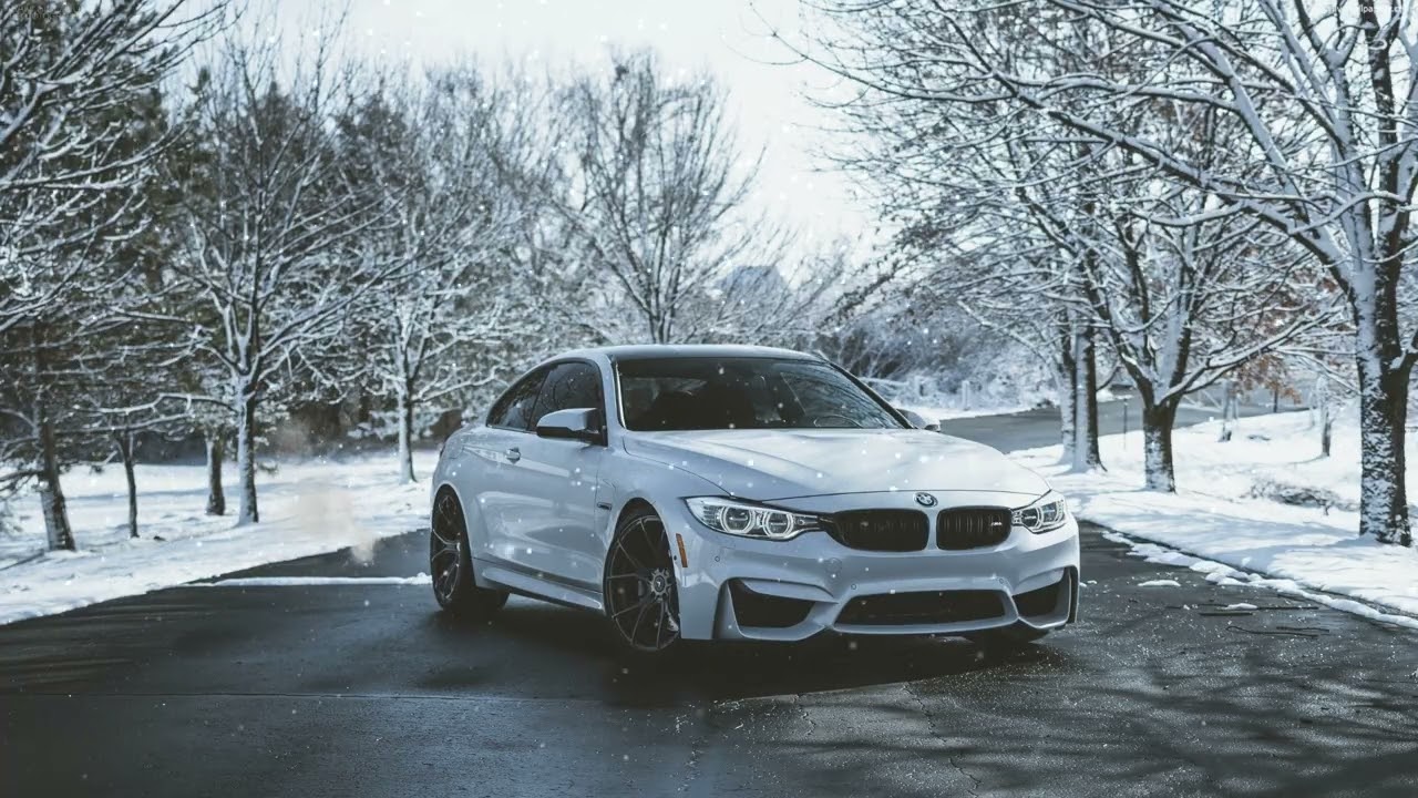 White Winter Snow Bmw | Live Wallpaper