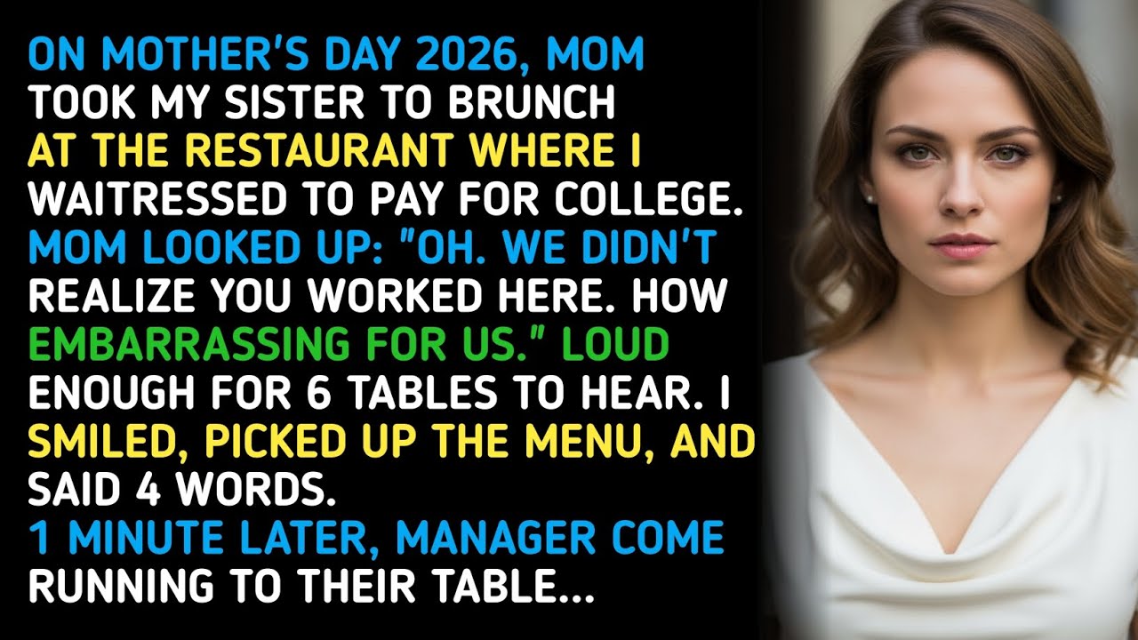 ON MOTHER'S DAY 2026, MOM TOOK MY SISTER TO BRUNCH AT THE RESTAURANT WHERE I WAITRESSED TO... 