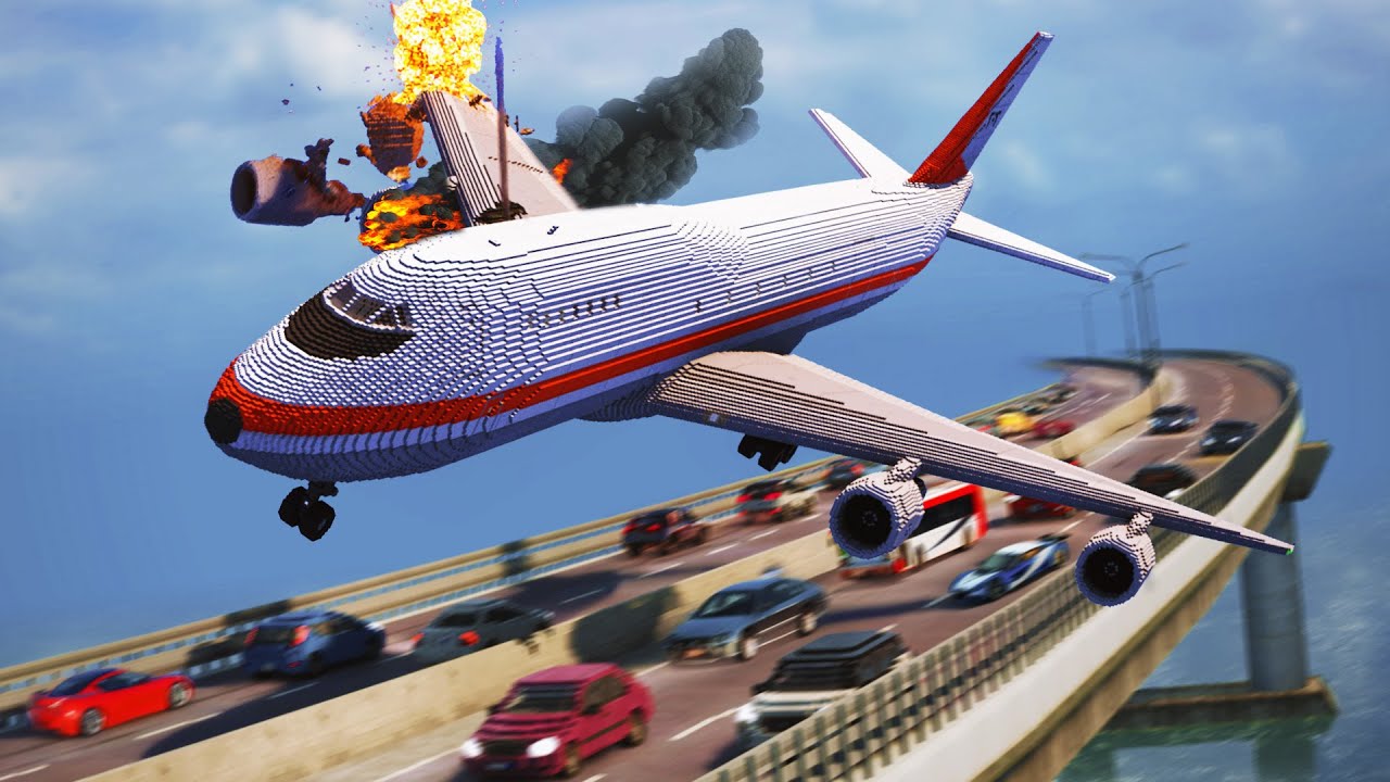 Realistic Boeing Plane Crash Landing 😱 Teardown Movie