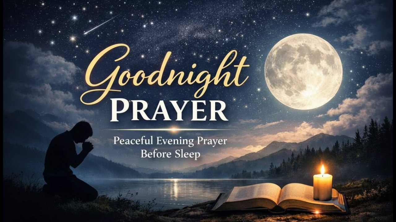 A Bedtime Prayer Before Sleep - Lord God, Surround us with Your angels, standing...
