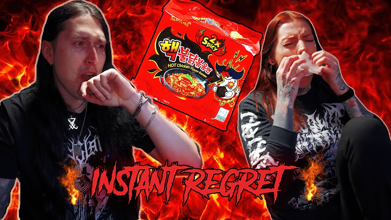 🔥I CHALLENGE THE NORWEGIAN GF TO A SPICY NOODLES DINNER! 🔥