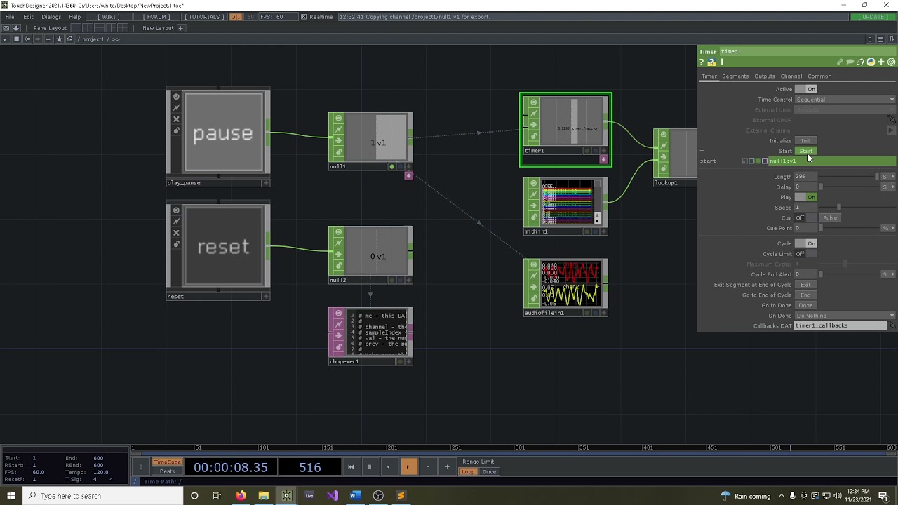 MIDI Visualizer - TouchDesigner