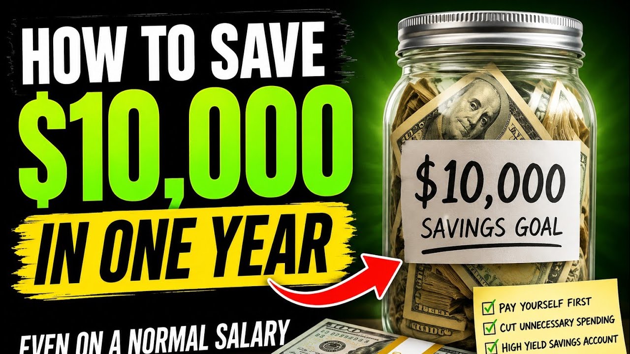 How to Save $10,000 in One Year (Even on a Normal Salary) | 5-Step Money Plan