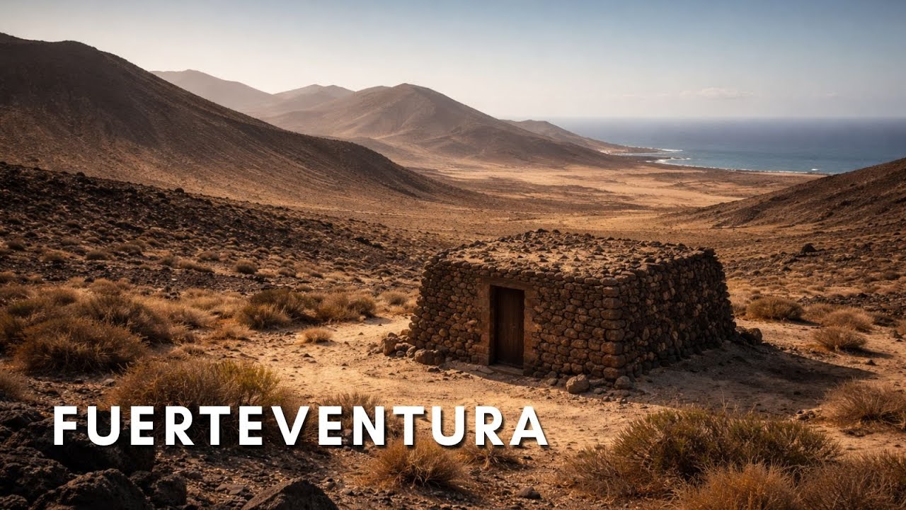 Fuerteventura: Volcanic Land, Atlantic Winds & Quiet Survival | Travel Video 4K