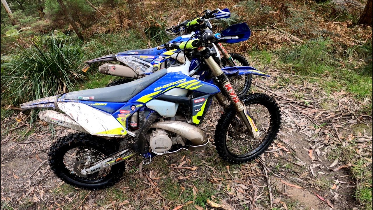Flowing Wet Singles on the 2022 Sherco 300 SE and 2022 Sherco 300 SEF Factory Editions