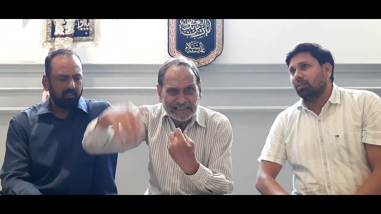 Janab Hasan Ali sahab, janab Kalbe Haider Zaidi sahab ke ghar par sozkhani karty hue,,