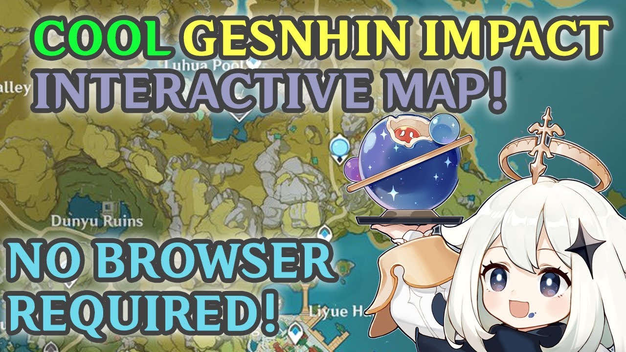 Cool Genshin Impact Interactive Map!! (NO BROWSER REQUIRED)
