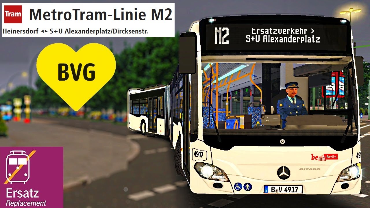 OMSI 2 [60 FPS] - M2 Tram-SEV in Berlin im BVG Leasing C2! - Let's Play Omsi 2 [#769]