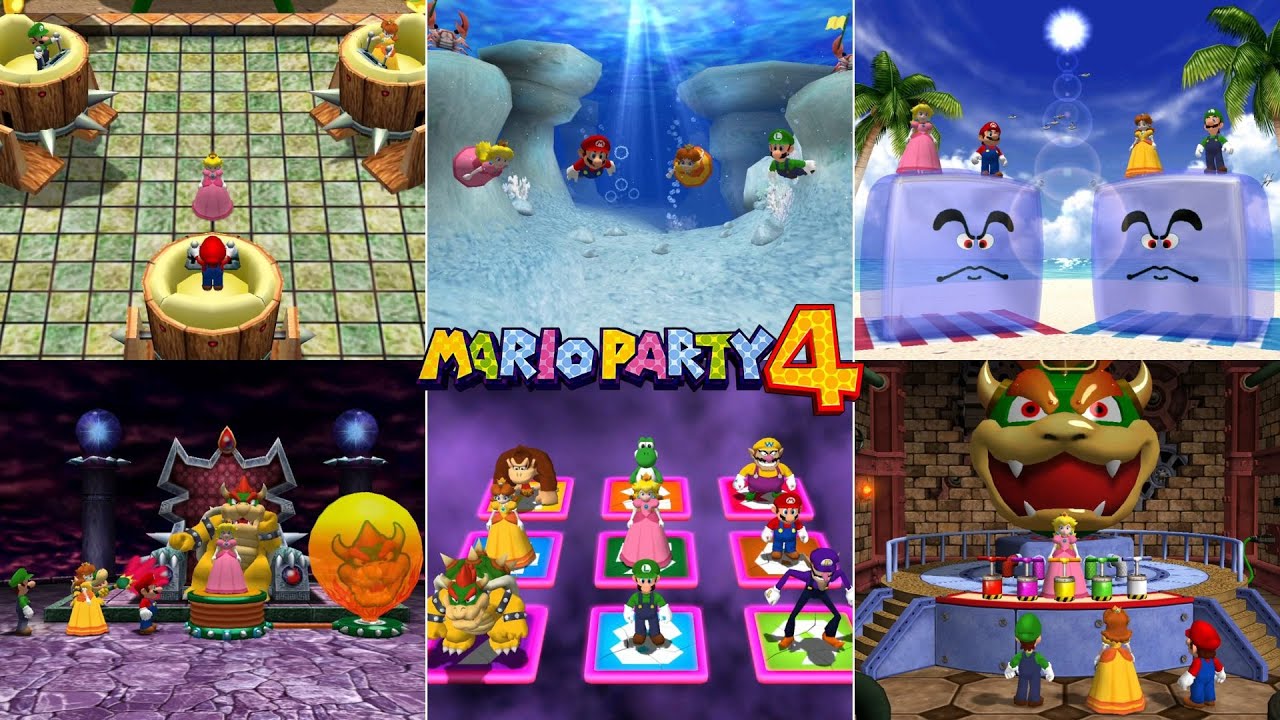 Mario Party 4 // All Minigames [Peach]