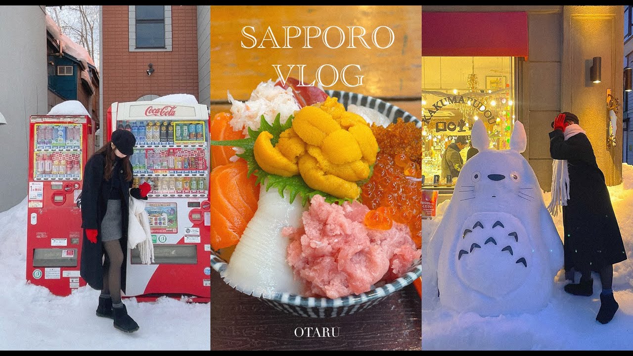 삿포로 일본 여행 브이로그 ep.3 | 오타루 당일치기 | 오타루 맛집, 카이센동, 카페 르타오, 오르골당, 오타루 운하 | 홋카이도 3박4일 여행 | sapporo vlog