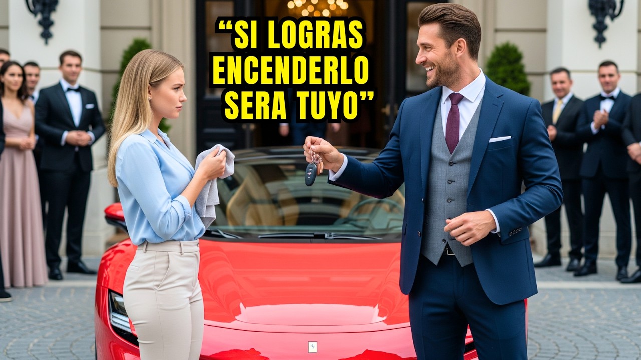 “Te daré el Ferrari si lo reparas” — El Millonario humilló a una mujer sin saber que era una genio