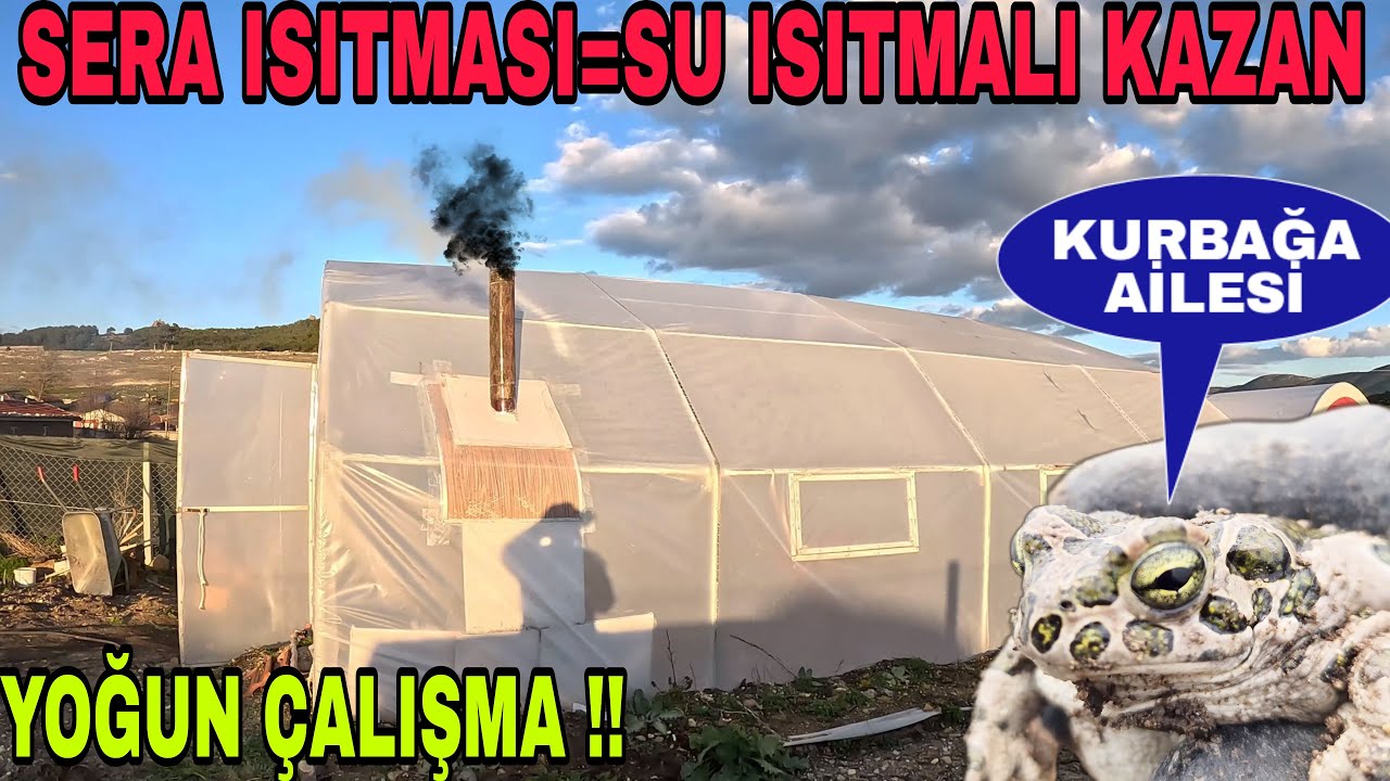 SERA SÜPER SİSTEM~SU ISITMALI SOBA KURDUK~EKİME HAZIR~KURBAĞA AİLESİ~ÇAPA MOTORUNU KURDUM