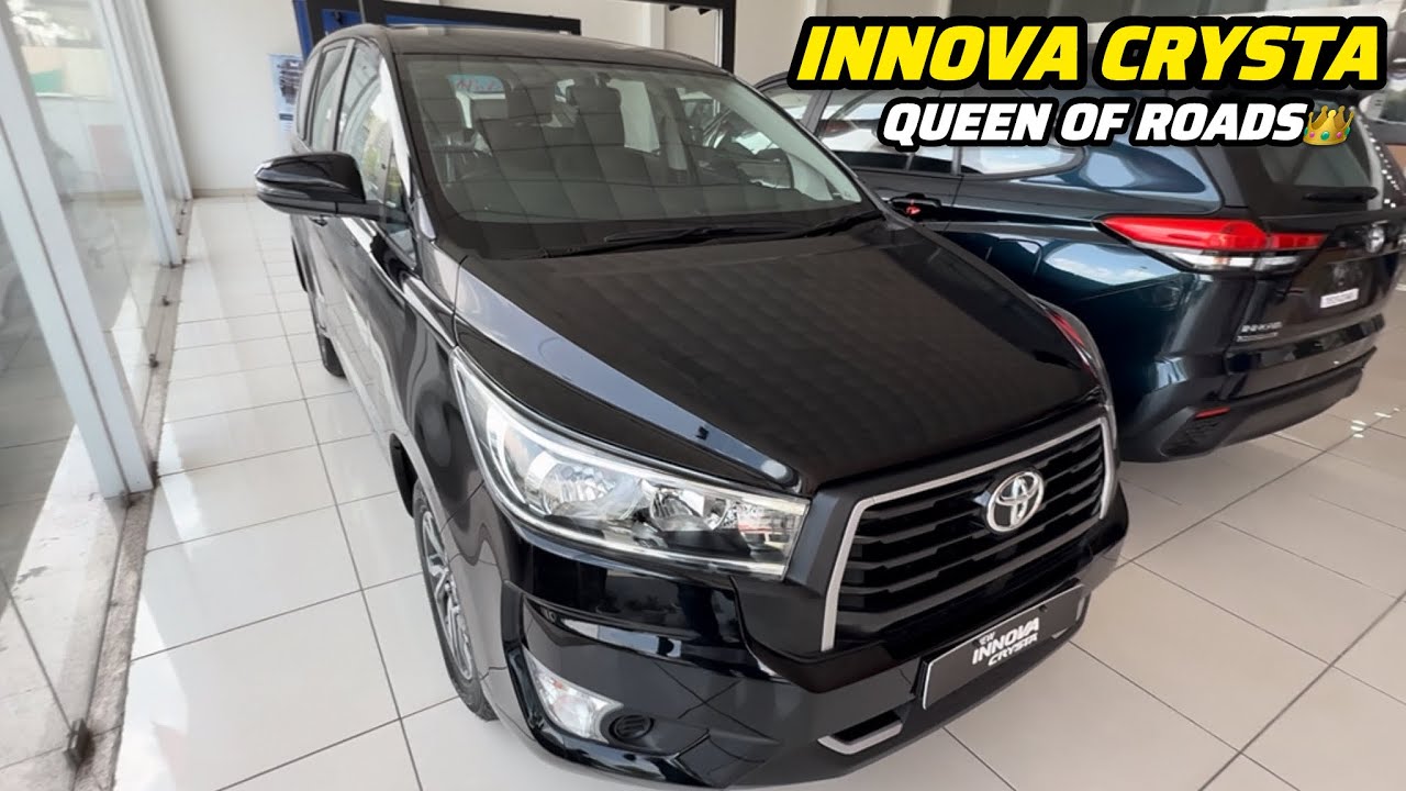 2025 Black Innova Crysta GX (Black) – Full Walkaround | Priced at ₹21.71 Lakh ✅