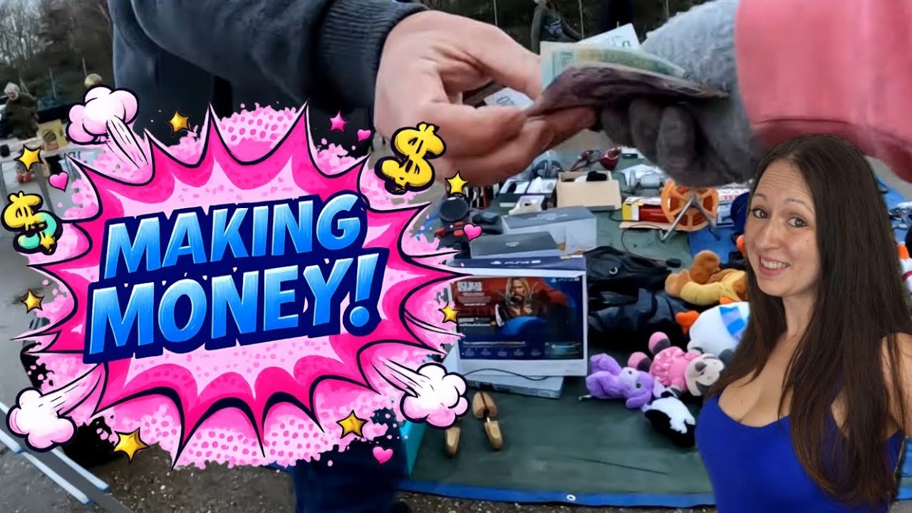I almost didn't go, I'm glad I did! Selling at the car boot sale 🤑
