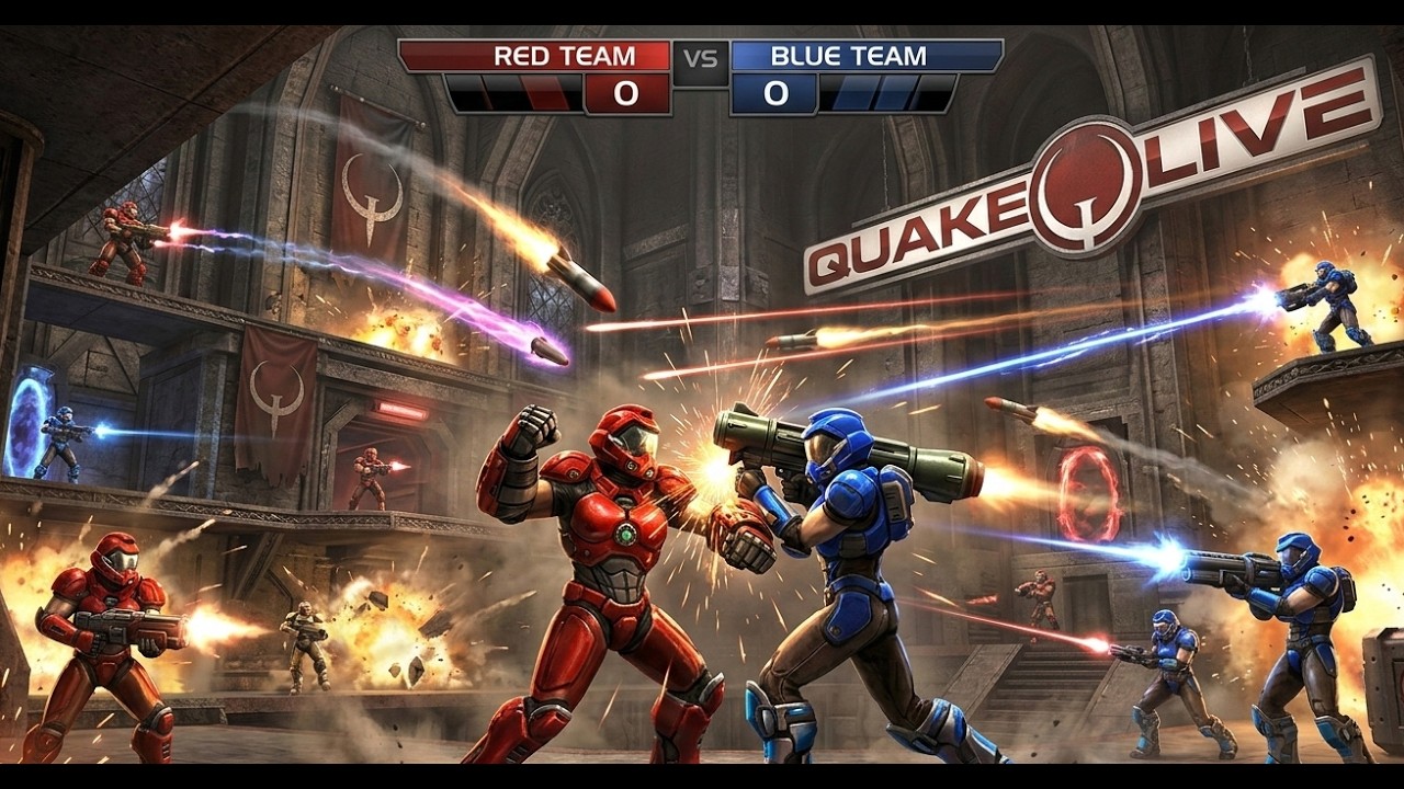 Quake Live: Red vs Blue – The Ultimate Arena Clash