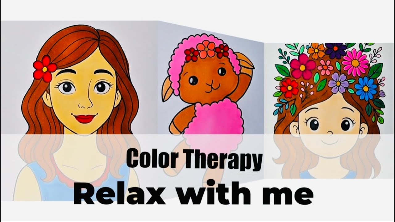 Color Therapy | Enjoy Beautiful Coloring Art 💕 |Coloring Episode 24