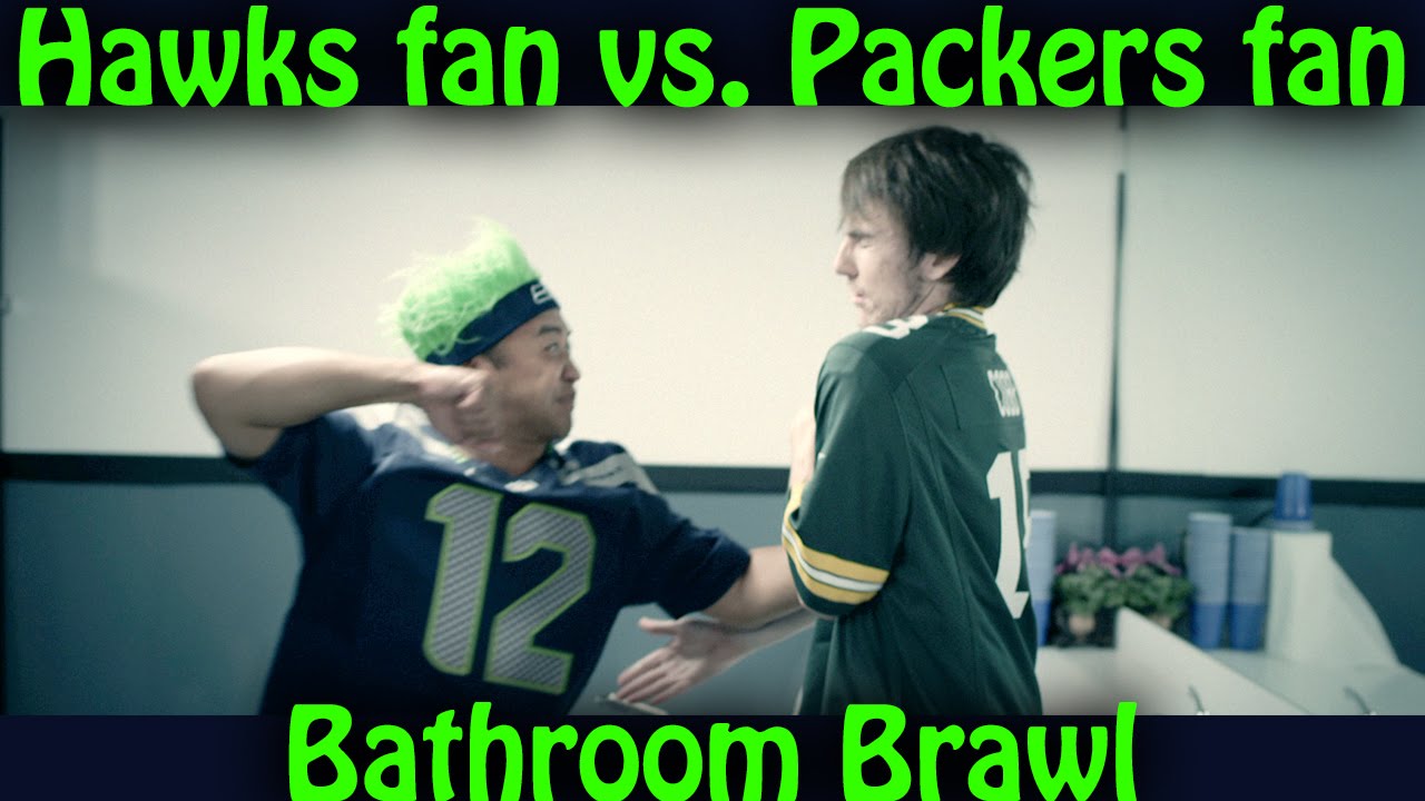 Seahawks fan vs. Packers fan fist fight (Rivals-Episode 1)