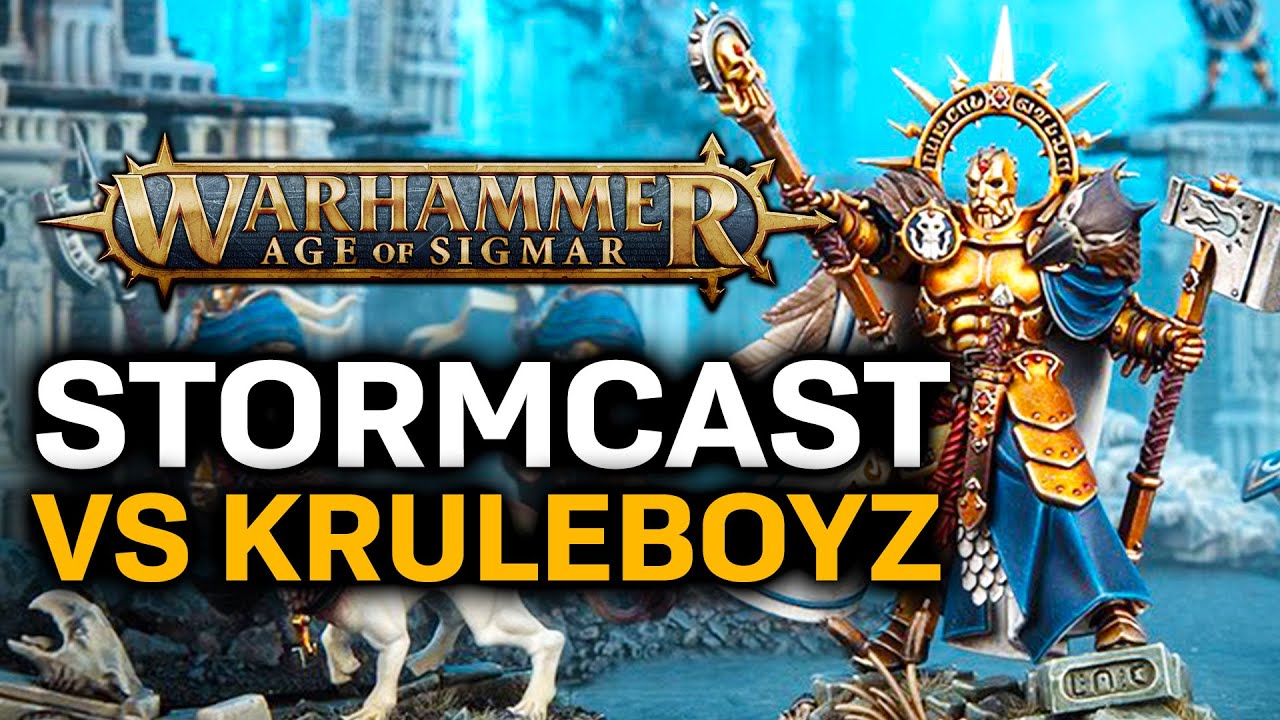 STORMCAST ETERNALS vs KRULEBOYZ! My First EVER Battle of Warhammer Age of Sigmar!