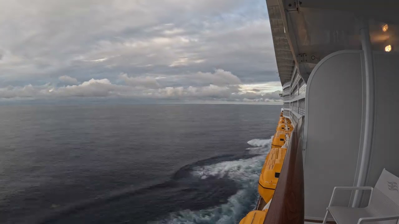 Disney Wish Verandah View Port Canaveral Sail Away Time-Lapse - June 29, 2022