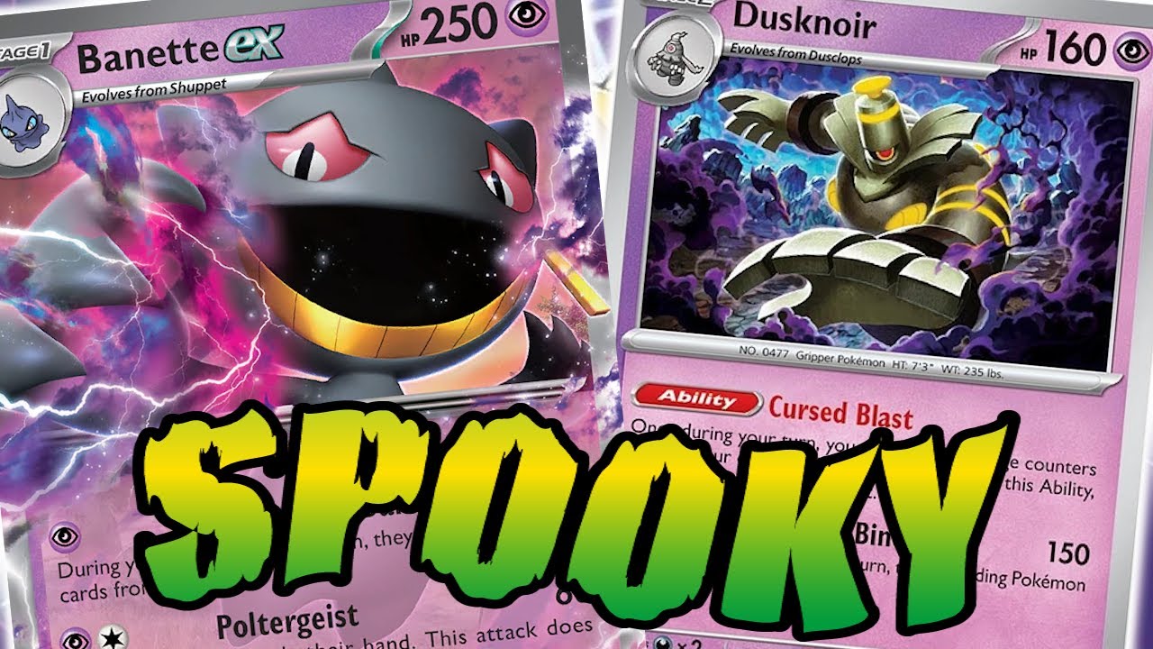 Banette ex and Dusknoir are so SPOOKY! | PTCGL Gameplay