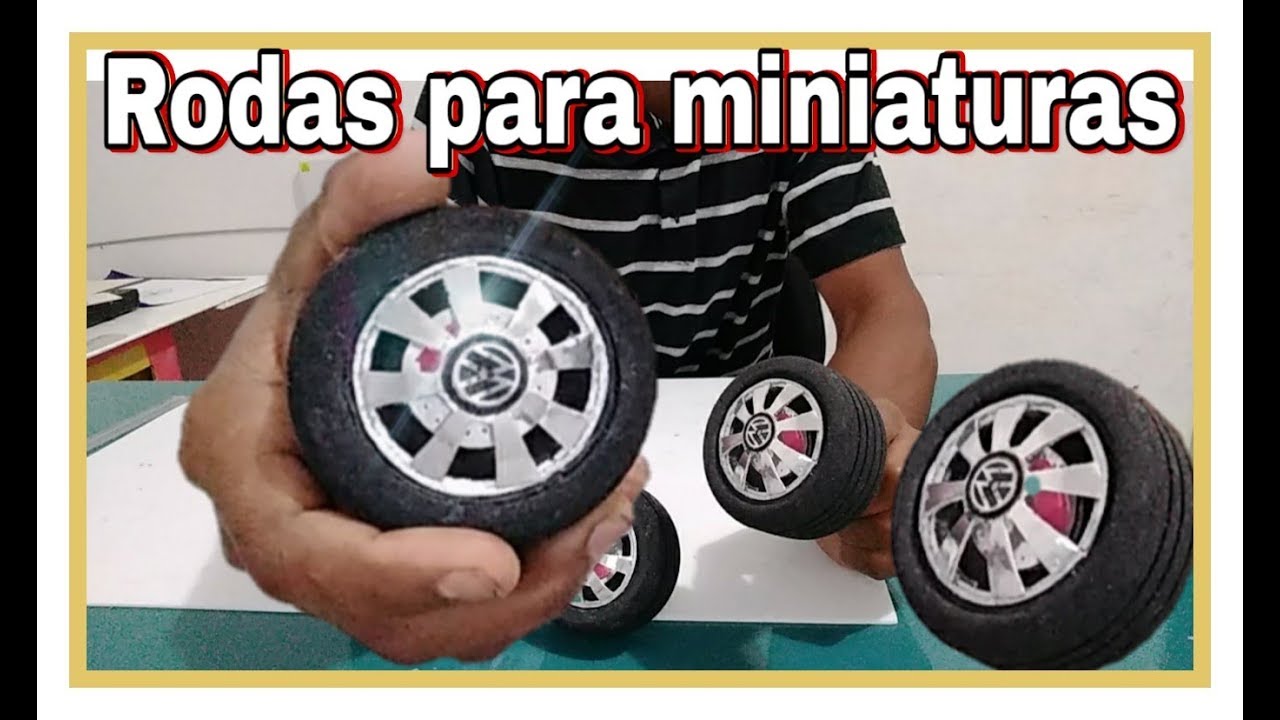 COMO FAZER RODAS PARA MINIATURAS PASSO A PASSO PARTE 2