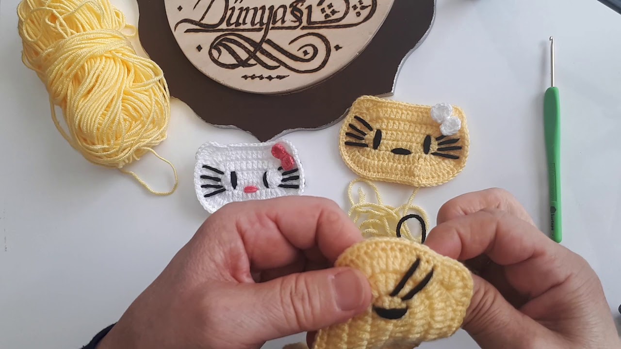 Hello Kitty Figürü Yapımı #diy #tığişi #hellokitty #crochet #knitting #süsleme #baby