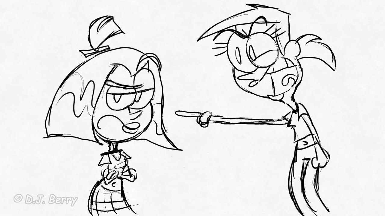 SAM VS. VICKY! (FOP/Danny Phantom Crossover Pencil Test)