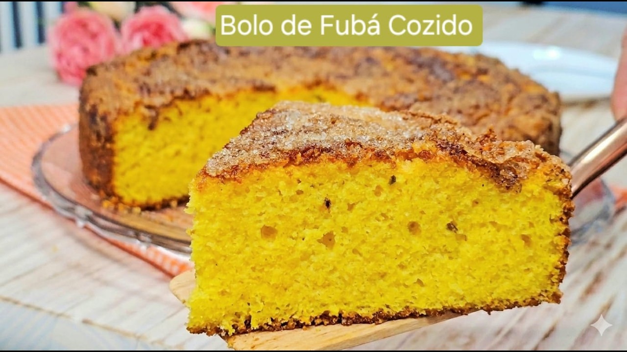 DESCUBRA O SEGREDO do BOLO de FUBÁ ANTIGO - SÓ FUBÁ -  MOLHADINHO com CROSTINHA - Helena Receitas