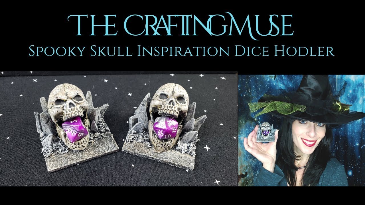 DIY Spooky Skull Inspiration Dice Holder for Your Tabletop Game Accessories