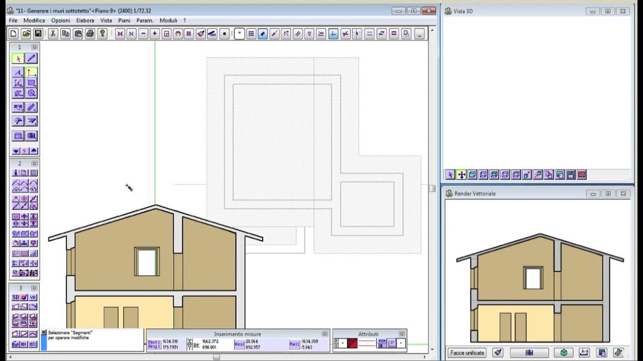 11 Tutorial Domus.Cad pro e Std - Generare i muri sottotetto